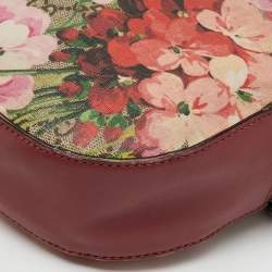 Gucci Multicolor GG Supreme Blooms Canvas and Leather Mini Chain Crossbody Bag