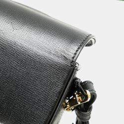 Gucci Black Mini Web Leather 1955 Horsebit Satchel Bag