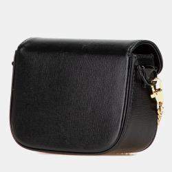 Gucci Black Mini Web Leather 1955 Horsebit Satchel Bag