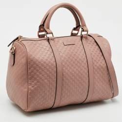 Gucci Blush Pink Microguccissima Leather Medium Joy Boston Bag