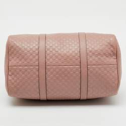 Gucci Blush Pink Microguccissima Leather Medium Joy Boston Bag