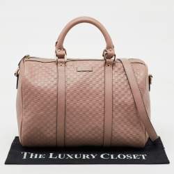 Gucci Blush Pink Microguccissima Leather Medium Joy Boston Bag