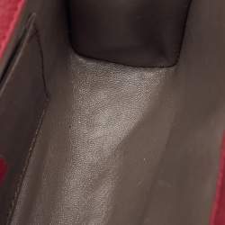 Gucci Burgundy Leather Miss Bamboo Tassel Shoulder Bag