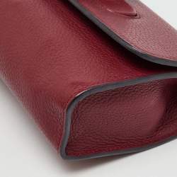 Gucci Burgundy Leather Miss Bamboo Tassel Shoulder Bag