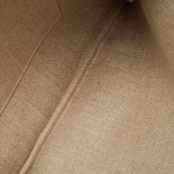 Pre Owned Gucci Light Blue Leather Bamboo Tassel Clutch