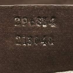 Gucci Dark Brown Nubuck Leather Ribot Horse Head Clutch