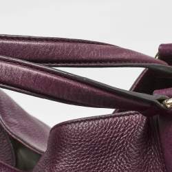 Pre Owned Gucci Burgundy Leather Large Soho Shopper Tote