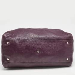 Pre Owned Gucci Burgundy Leather Large Soho Shopper Tote