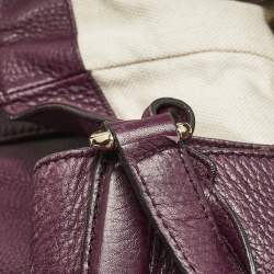 Pre Owned Gucci Burgundy Leather Large Soho Shopper Tote