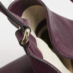 Pre Owned Gucci Burgundy Leather Large Soho Shopper Tote