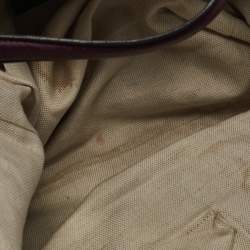 Pre Owned Gucci Burgundy Leather Large Soho Shopper Tote