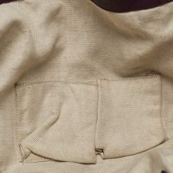 Pre Owned Gucci Burgundy Leather Large Soho Shopper Tote