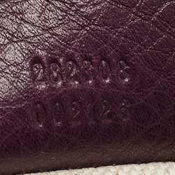 Pre Owned Gucci Burgundy Leather Large Soho Shopper Tote