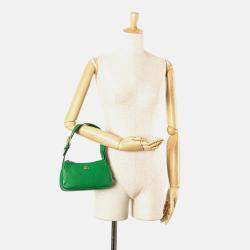 Gucci Green Leather Aphrodite Mini Shoulder Bag