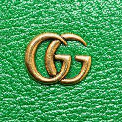 Gucci Green Leather Aphrodite Mini Shoulder Bag