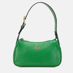 Gucci Green Leather Aphrodite Mini Shoulder Bag