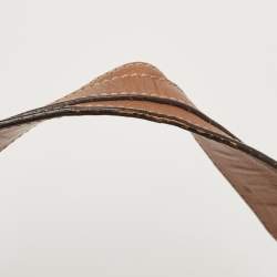 Pre Owned Gucci Beige/Brown GG Canvas and Leather Medium GG Twins Hobo