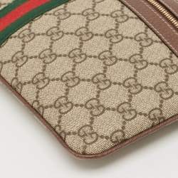 Gucci Brown/Beige GG Supreme Canvas Ophidia Pouch