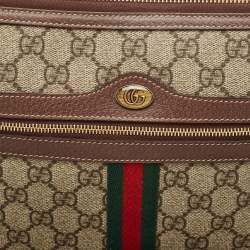 Gucci Brown/Beige GG Supreme Canvas Ophidia Pouch