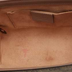Gucci Beige GG Supreme Canvas and Leather Small Padlock Shoulder Bag