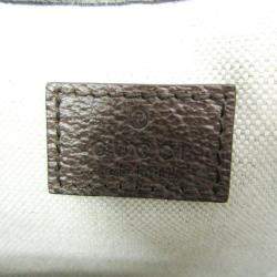 Gucci Beige GG Supreme Leather Double G Medium Tote Bag