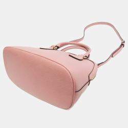 Pre Owned Gucci Light Pink Leather GG Charm Shoulder Bag