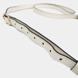 Gucci Black White Leather GG Marmont Arli Shoulder Bag