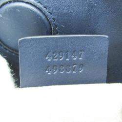 Gucci Navy Coated Canvas GG Supreme Tote Bag