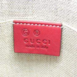 مملوكة مسبقًا Gucci Red Leather Microguccissima Shoulder Bag