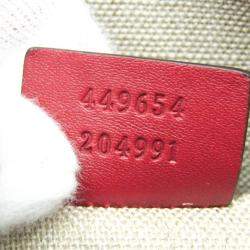 مملوكة مسبقًا Gucci Red Leather Microguccissima Shoulder Bag