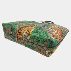 مملوكة مسبقًا Gucci GG Supreme Leather Tiger Tote Bag