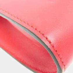 Pre Owned Gucci Red Leather Zumi Chain Shoulder Bag 