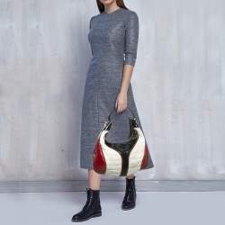 Gucci Tricolor Patent and Leather Medium Snow Glam Hobo 