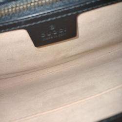 Pre Owned Gucci Black Leather Marmont Clutch