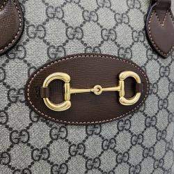 Gucci Fabric 1955 Horsebit Medium Top Handle Bag