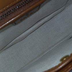 Gucci Brown Leather Bamboo 1947 Small Top Handle Bag