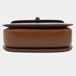 Gucci Brown Leather Bamboo 1947 Small Top Handle Bag