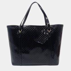 Gucci Black Patent Leather shoulder bag