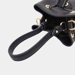 Gucci Black Leather Ophidia small bucket bag