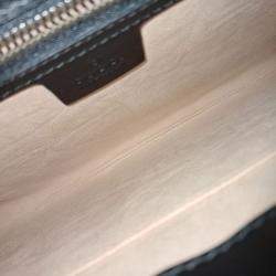 Pre Owned Gucci Black Leather Marmont Matelasse Clutch