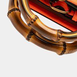 Gucci Mini Leather Bamboo Diana Satchel