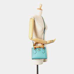 Gucci Mini Leather Bamboo Diana Satchel