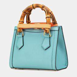 Gucci Mini Leather Bamboo Diana Satchel