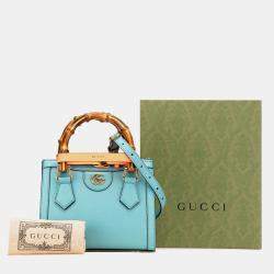 Gucci Mini Leather Bamboo Diana Satchel