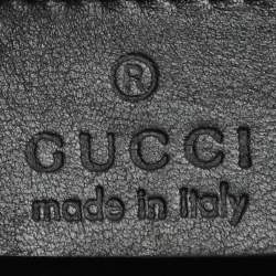 Gucci Black Karung Leather Shoulder Bag