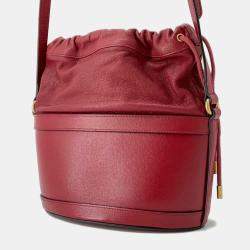 Gucci Horsebit 1955  Red Leather Bucket Bag