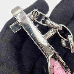 Pre Owned Gucci  Pink Pvc Canvas Attach Hobo Bag