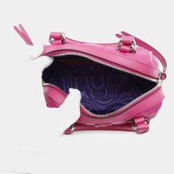 Gucci Pink Nylon Leather GG Matelasse Mini Travel Bag 