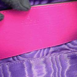 Gucci Pink Nylon Leather GG Matelasse Mini Travel Bag 