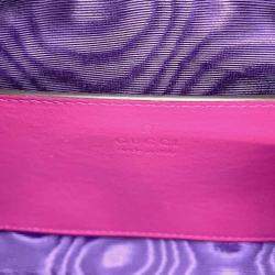 Gucci Pink Nylon Leather GG Matelasse Mini Travel Bag 
